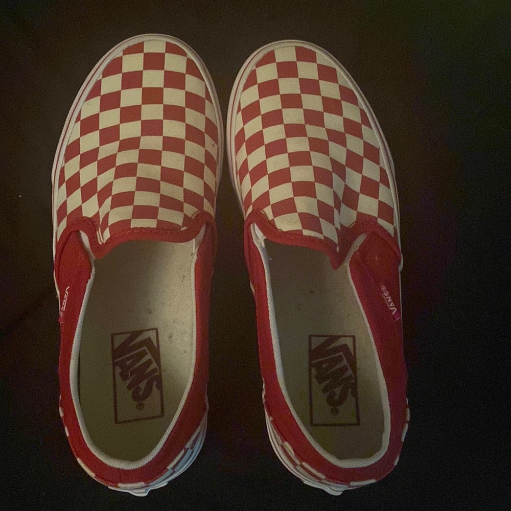 checkered vans size 8 lightly worn